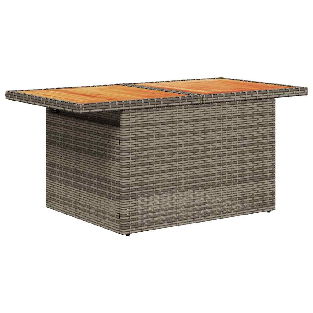 Hagesofaer med puter 8 deler brun polyrotting akasie