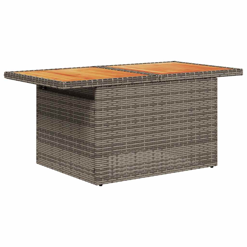 Hagesofaer med puter 8 deler brun polyrotting akasie