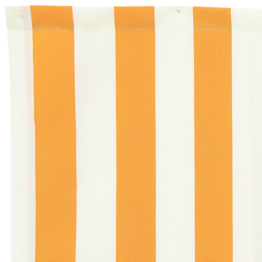 Reserveduk til markise Gul og hvit 400 x 200 cm Lerret