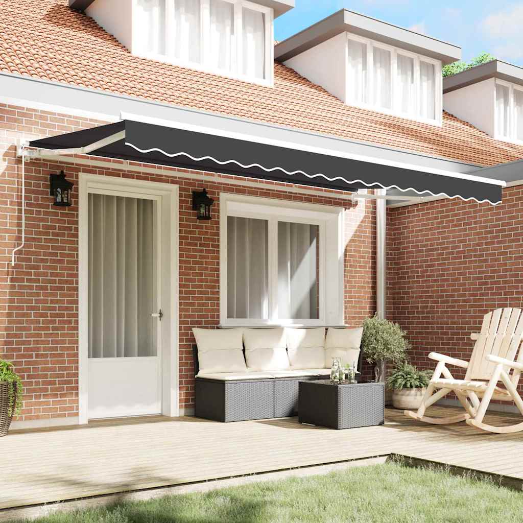 Reserveduk til markise Antrasitt 400 x 200 cm Lerret