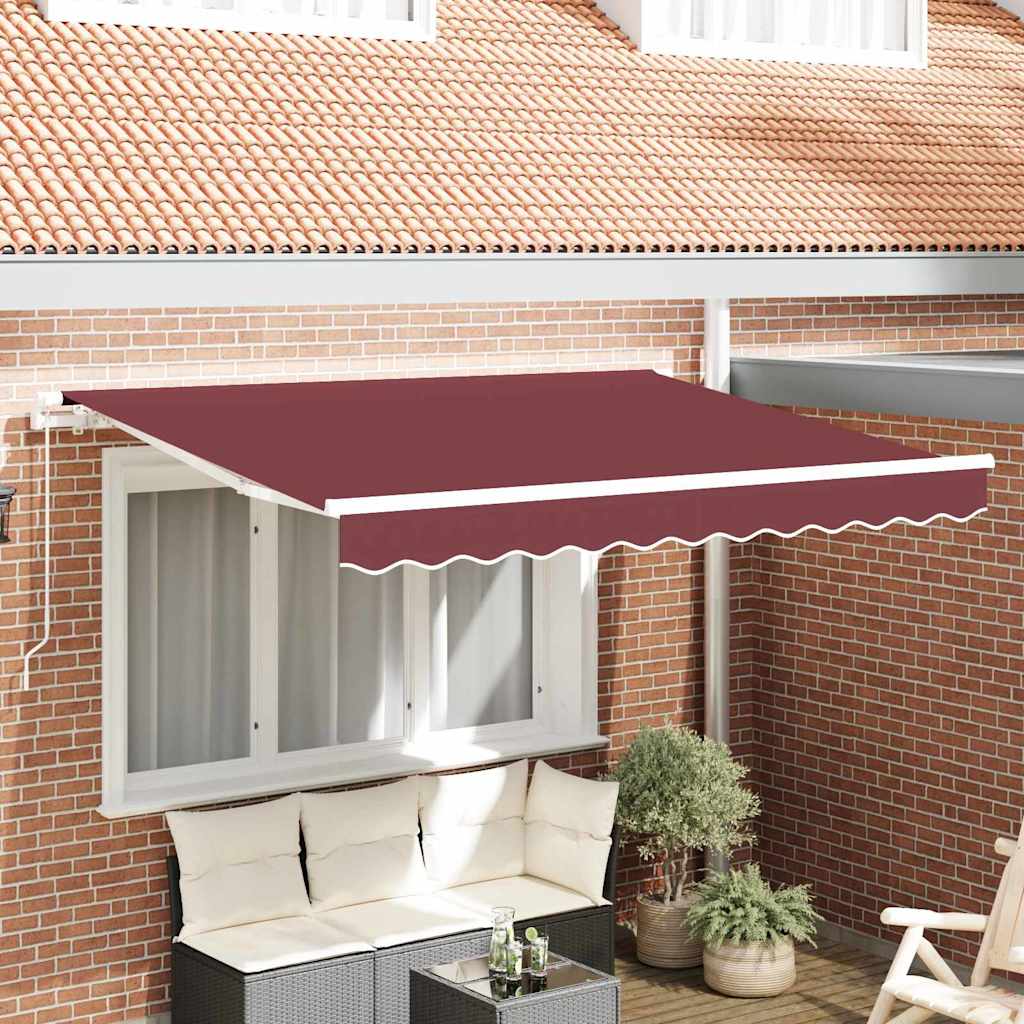 Reserveduk til markise Burgunder 350 x 200 cm Lerret