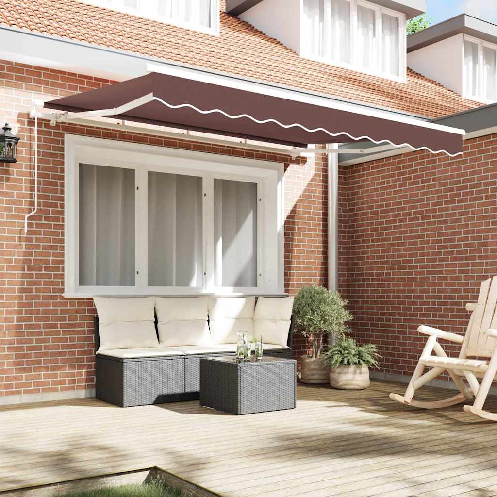Reserveduk til markise Brun 350 x 200 cm Lerret