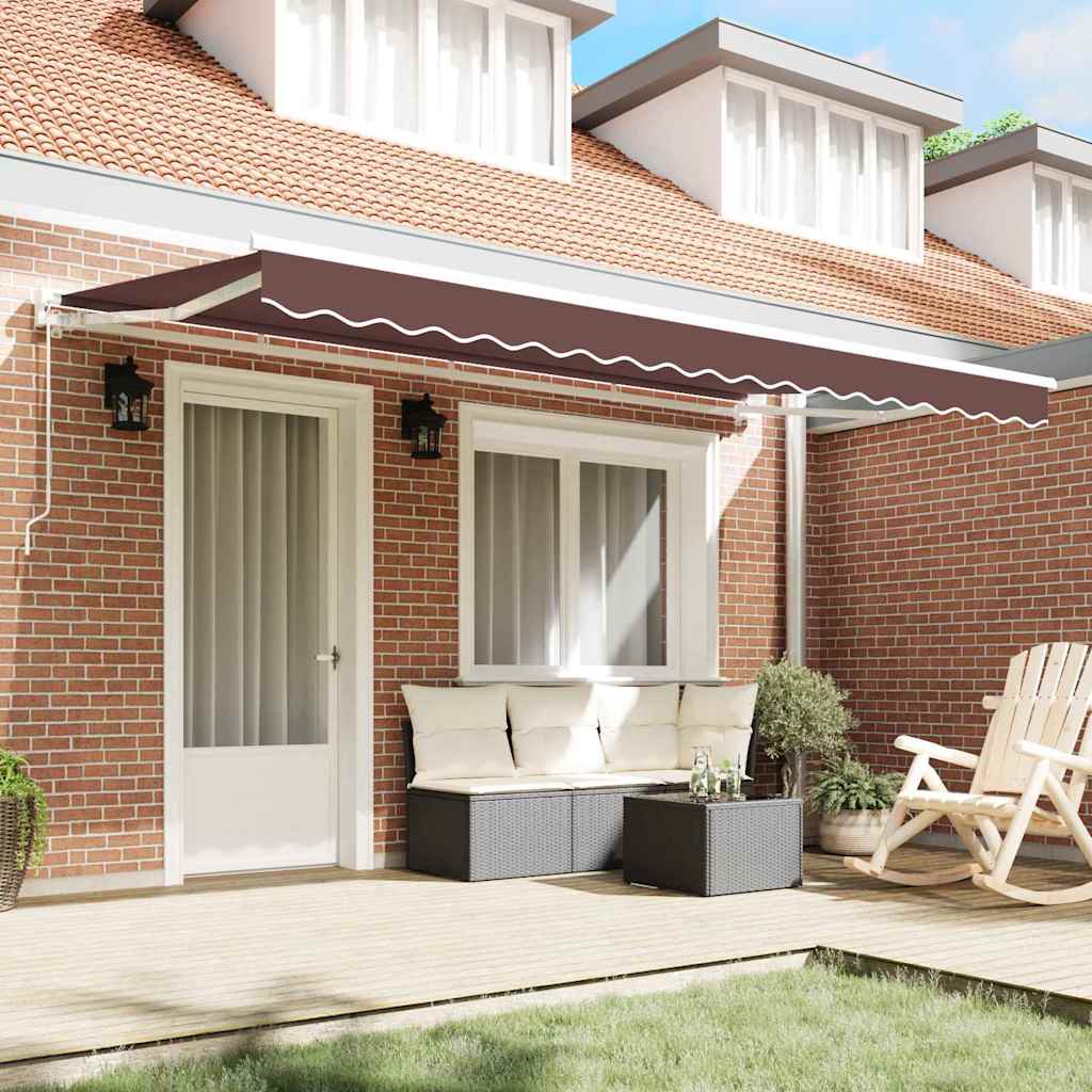 Reserveduk til markise Brun 400 x 200 cm Lerret