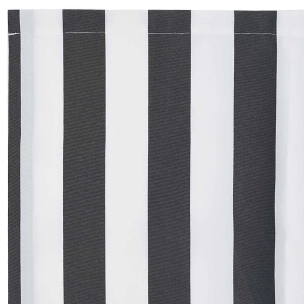 Reserveduk til markise Antrasitt og hvit 350 x 200 cm Lerret