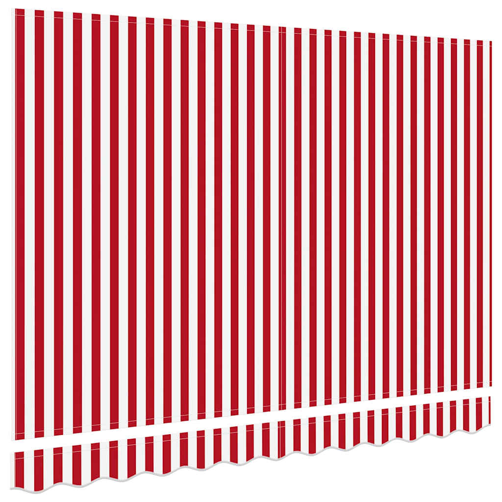Reserveduk til markise Rød og hvit 350 x 200 cm Lerret
