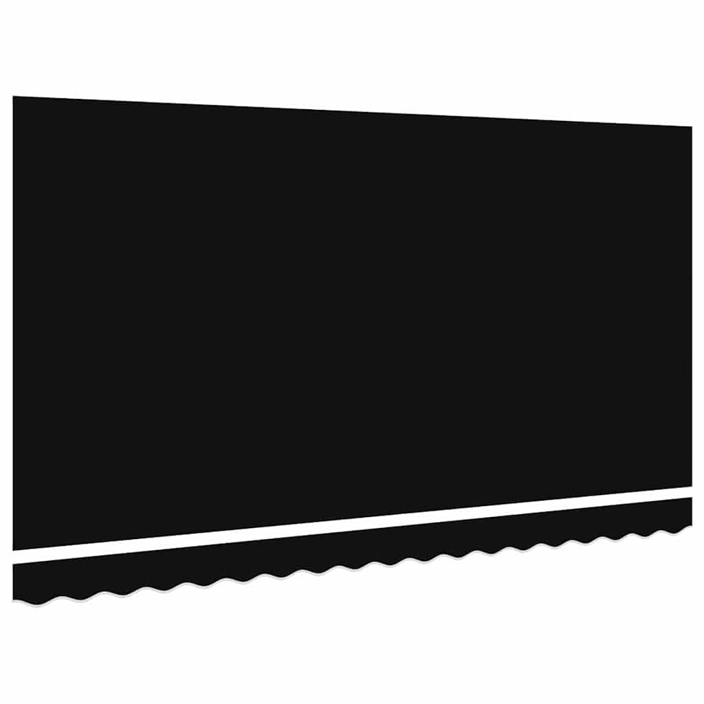 Reserveduk til markise Svart 400 x 200 cm Lerret