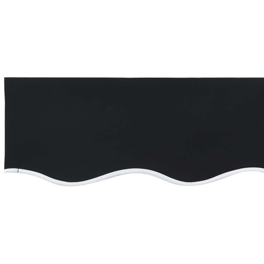 Reserveduk til markise Svart 400 × 300 cm Lerret