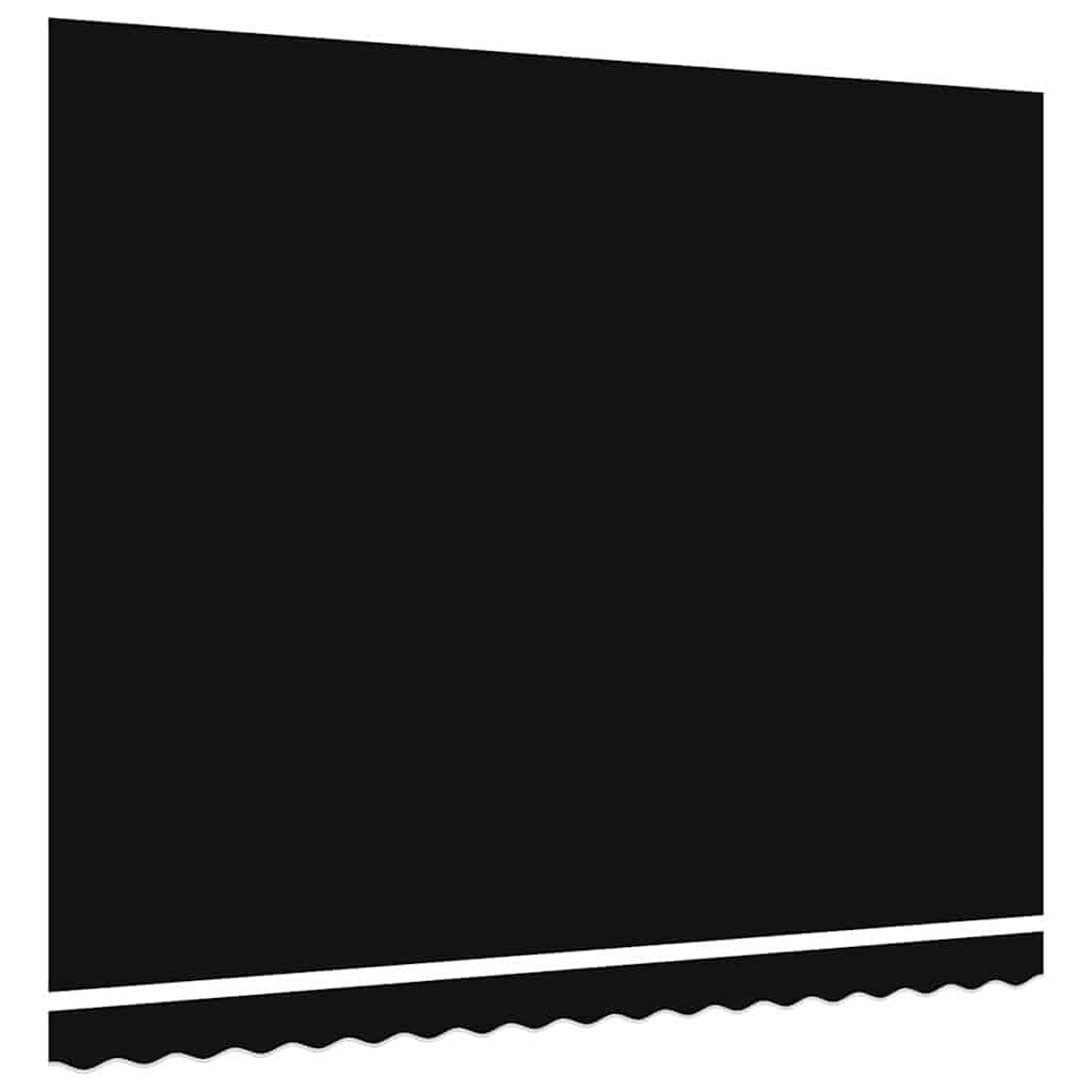 Reserveduk til markise Svart 400 × 300 cm Lerret