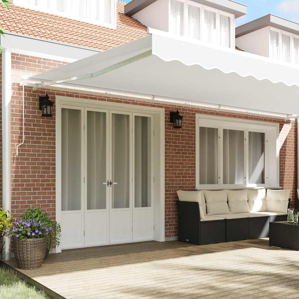 Reserveduk til markise Hvit 600 × 300 cm Lerret