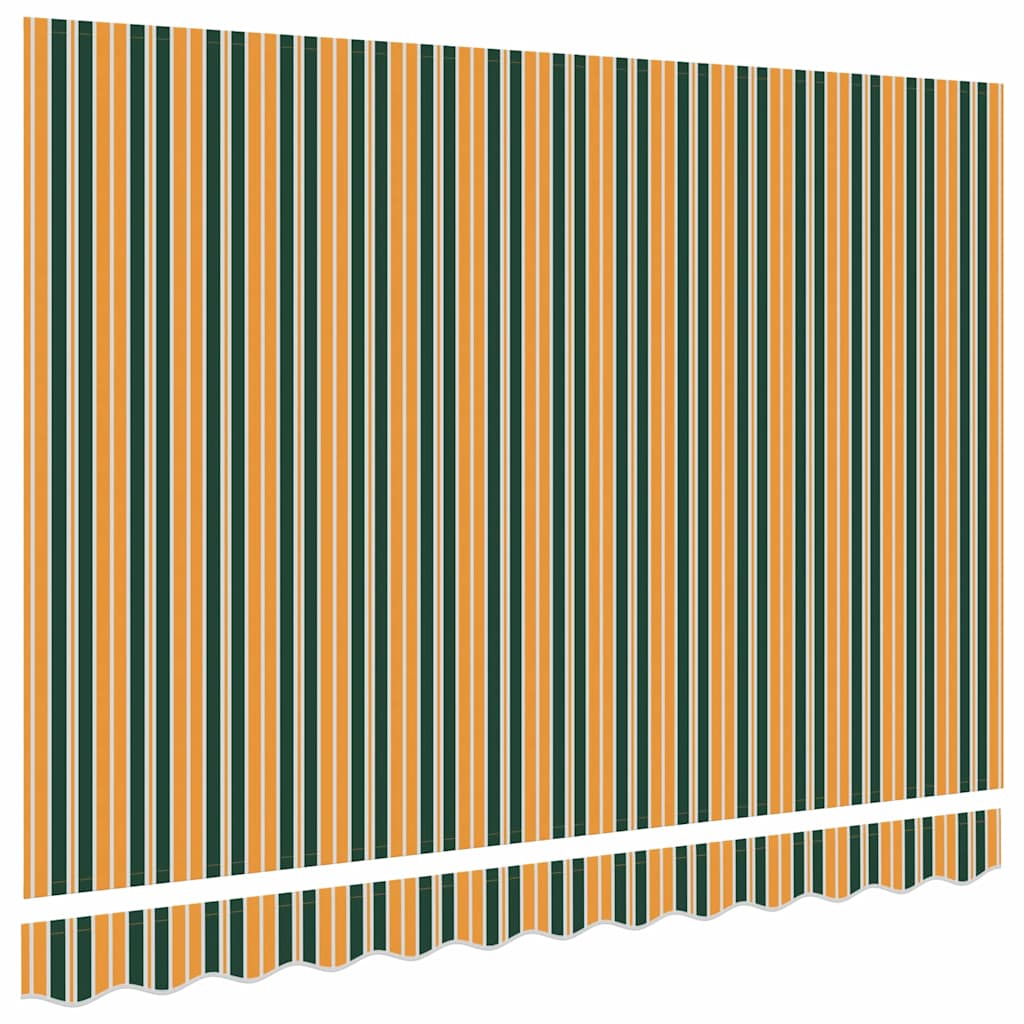 Reserveduk til markise Grønn og gul 350 x 250 cm Lerret