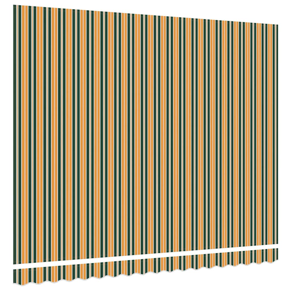 Reserveduk til markise Grønn og gul 400 × 300 cm Lerret