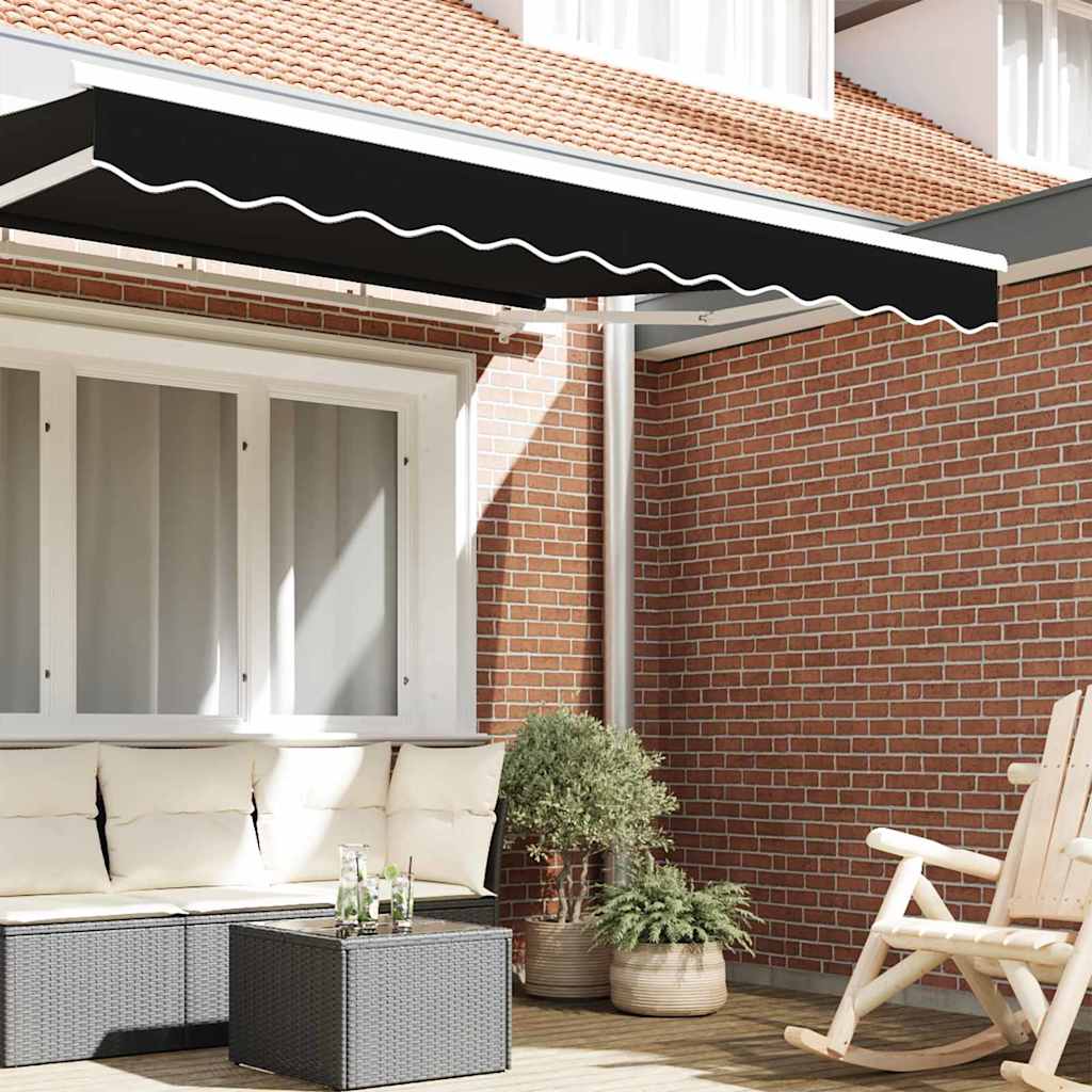 Markiseduk Svart 3.3 x 0.2 m Lerret