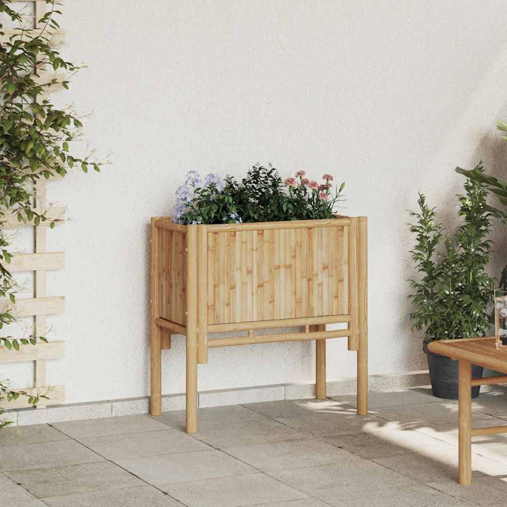 Høybed Brun 70 x 35 x 70 cm Bambus