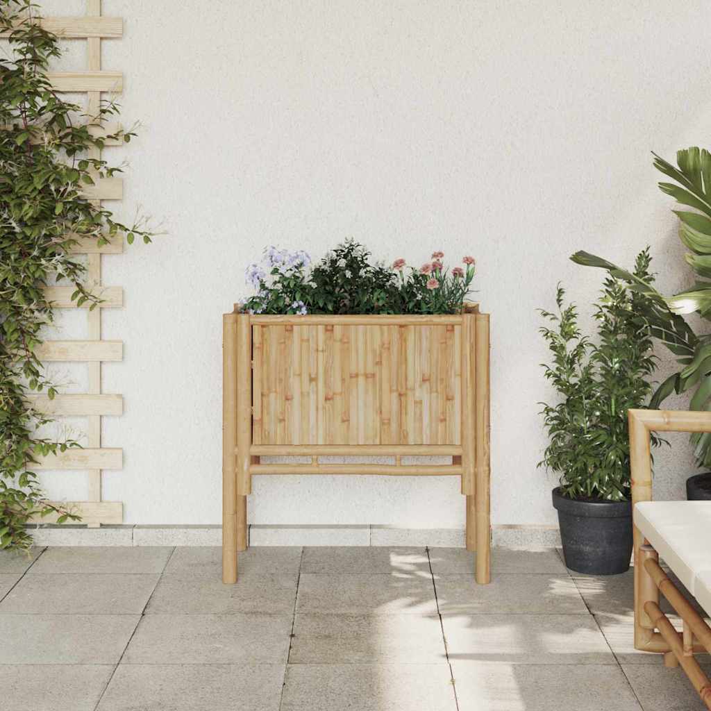 Høybed Brun 70 x 35 x 70 cm Bambus