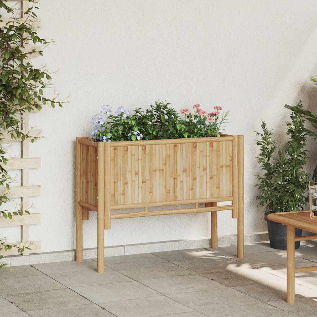 Høybed Brun 90 x 35 x 70 cm Bambus