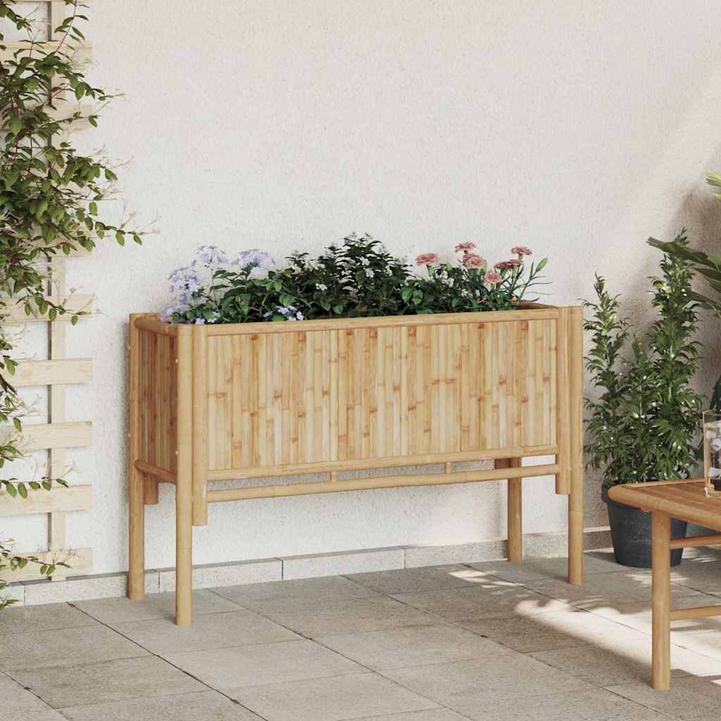 Høybed Brun 110 x 35 x 70 cm Bambus