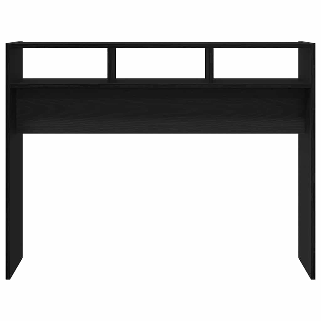 Konsollbord Svart Eik 105x30x80 cm Ingeniørtre