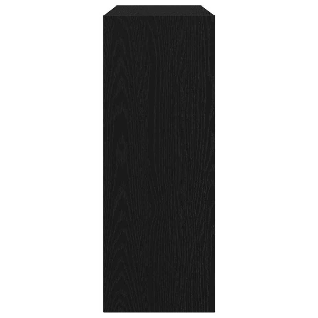 Konsollbord Svart Eik 105x30x80 cm Ingeniørtre