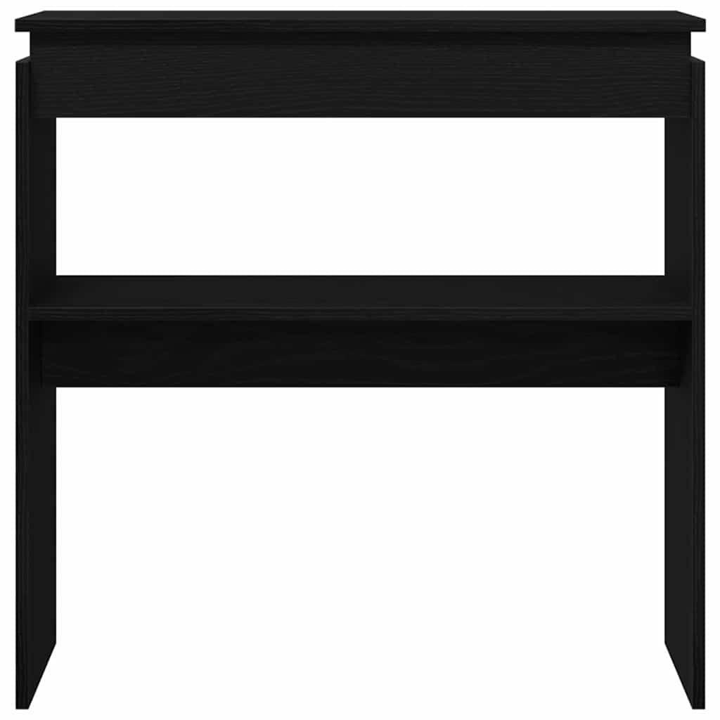 Konsollbord Svart Eik 80x30x80 cm Ingeniørtre