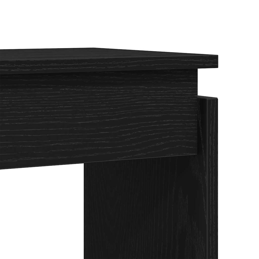 Konsollbord i Svart Eik 80x30x102 cm Ingeniørtre