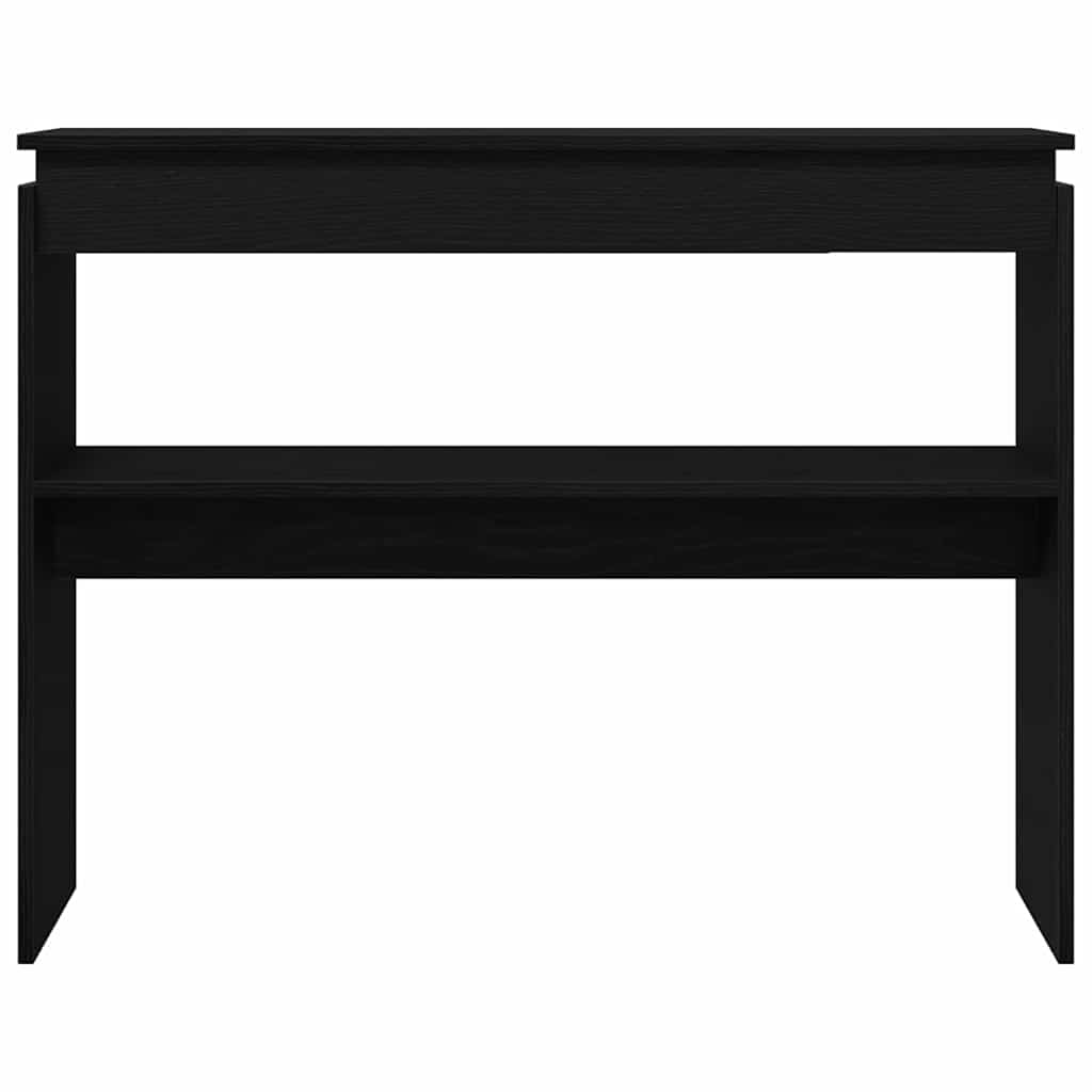 Konsollbord i Svart Eik 80x30x102 cm Ingeniørtre