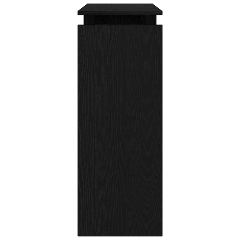 Konsollbord i Svart Eik 80x30x102 cm Ingeniørtre