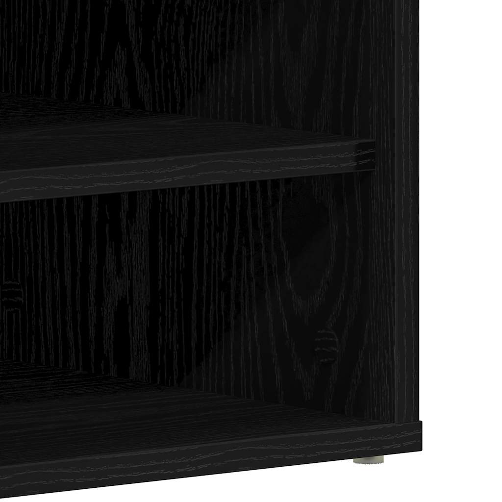 Skohylle 2 stk i svart eik - 32x35x70 cm av konstruert tre