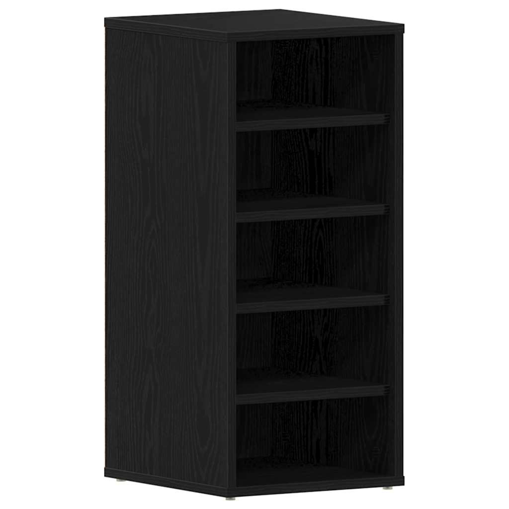 Skohylle 2 stk i svart eik - 32x35x70 cm av konstruert tre