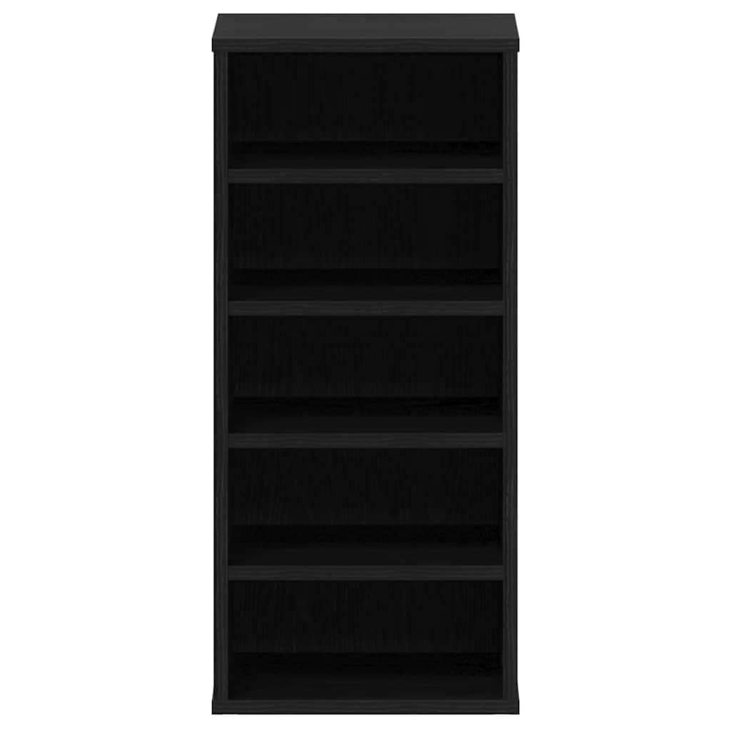 Skohylle 2 stk i svart eik - 32x35x70 cm av konstruert tre