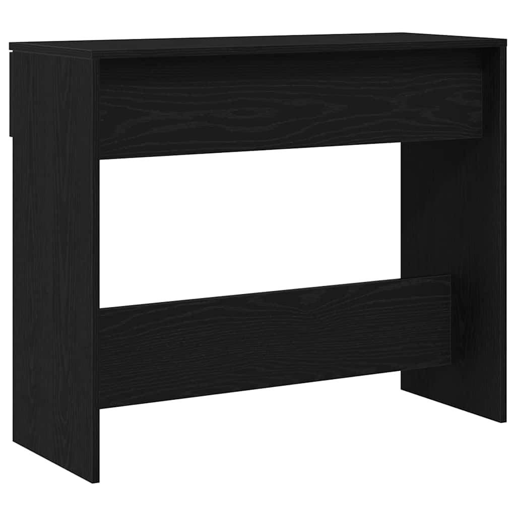 Konsollbord Svart Eik 90x36x75 cm Konstruert Tre