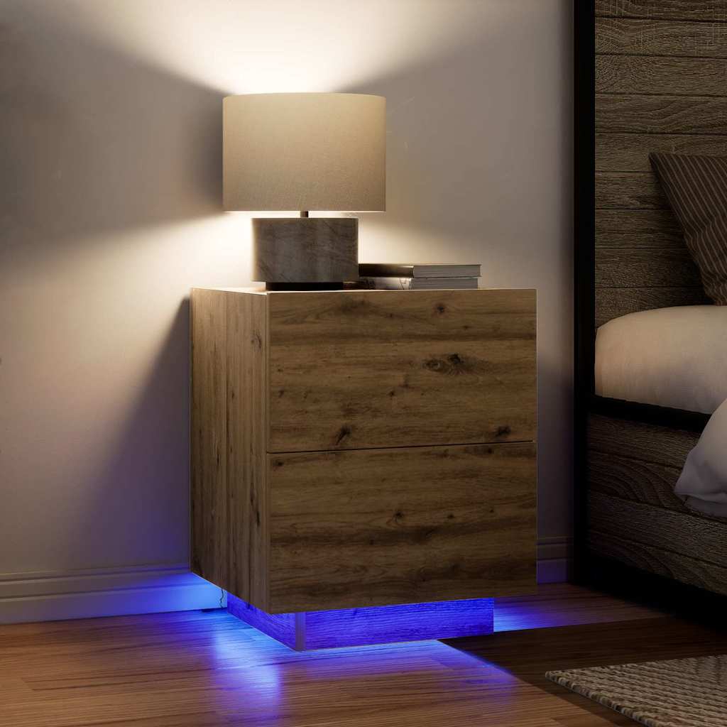 Nattbordskap med skuff med Artisan Eik 45 x 40 x 55 cm