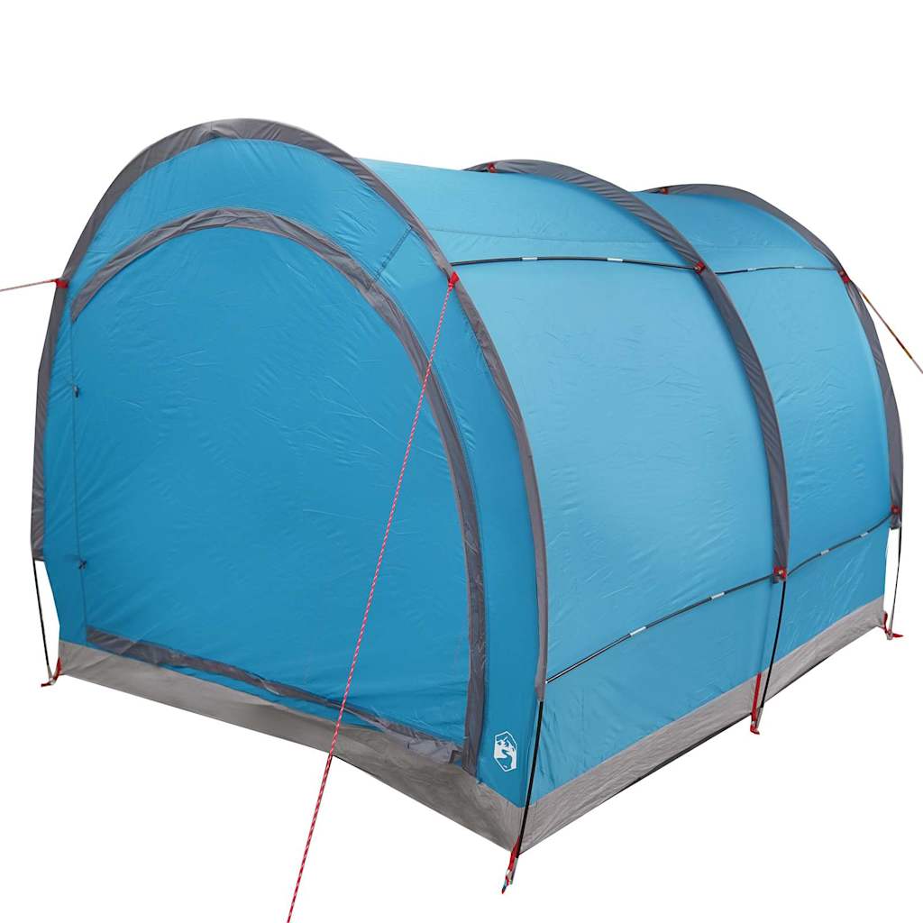 Sykkelbod med tak med lagring med luftventil Blå 256 x 222 x 182 cm