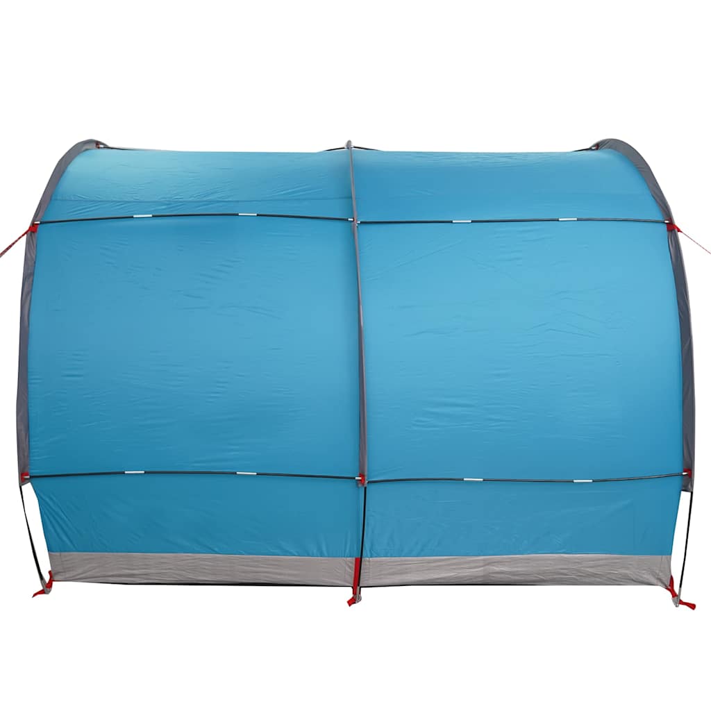 Sykkelbod med tak med lagring med luftventil Blå 256 x 222 x 182 cm