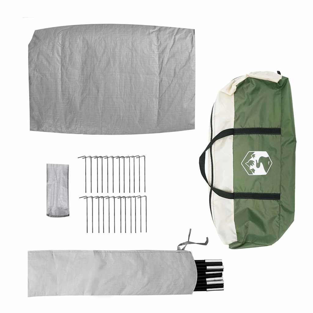 Telt med tak Annet med luftventil Grønn og svart 510 x 240 x 156 cm Polyester