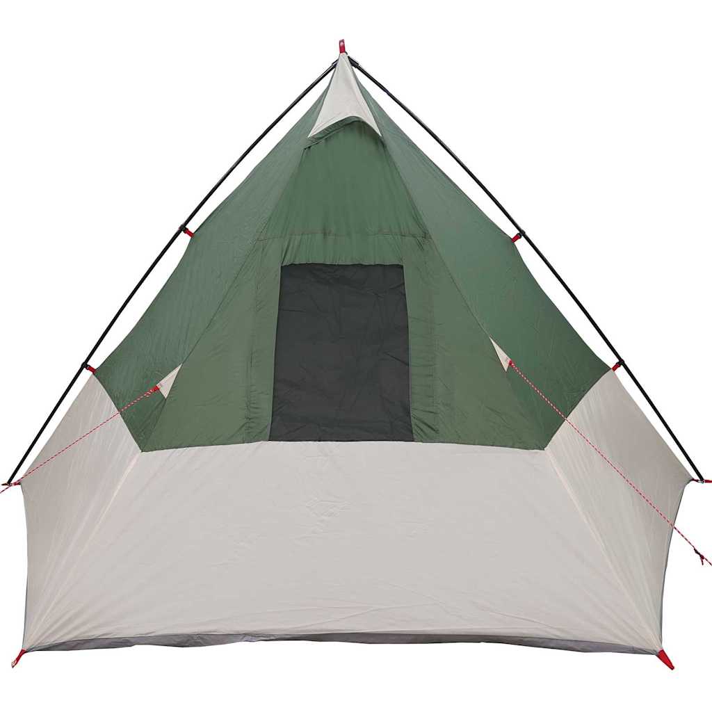 Telt med tak Annet med luftventil Grønn og svart 383 x 338 x 217 cm Polyester