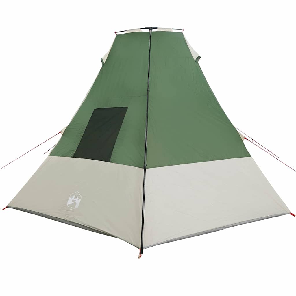 Telt med tak Annet med luftventil Grønn og svart 383 x 338 x 217 cm Polyester