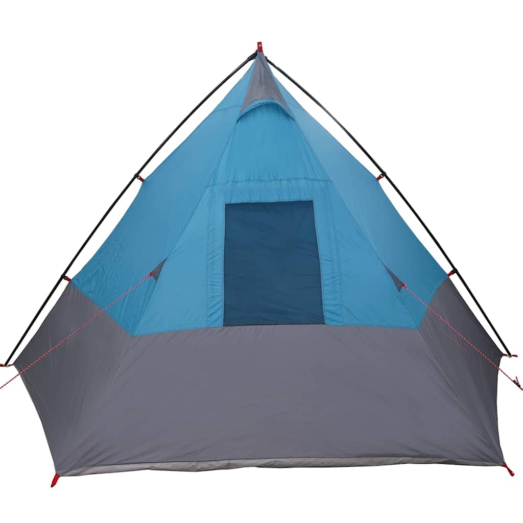 Telt med tak Annet med luftventil Blå og svart 383 x 338 x 217 cm Polyester