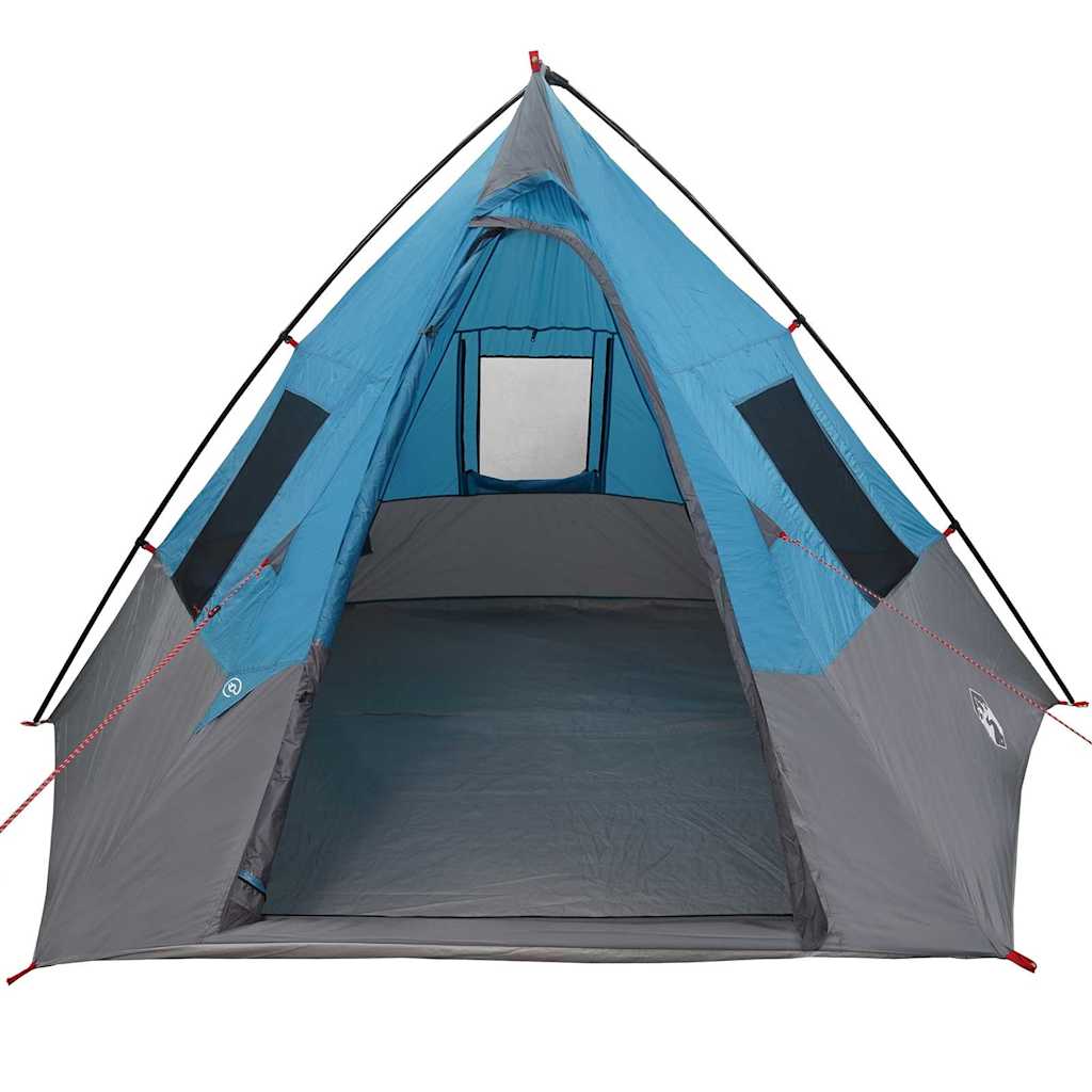 Telt med tak Annet med luftventil Blå og svart 383 x 338 x 217 cm Polyester
