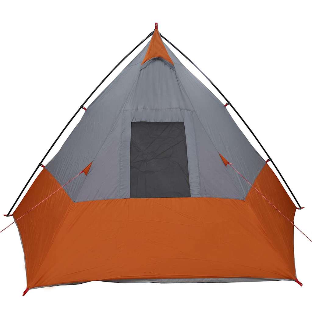 Telt Grå og oransje og svart 383 x 338 x 217 cm Polyester