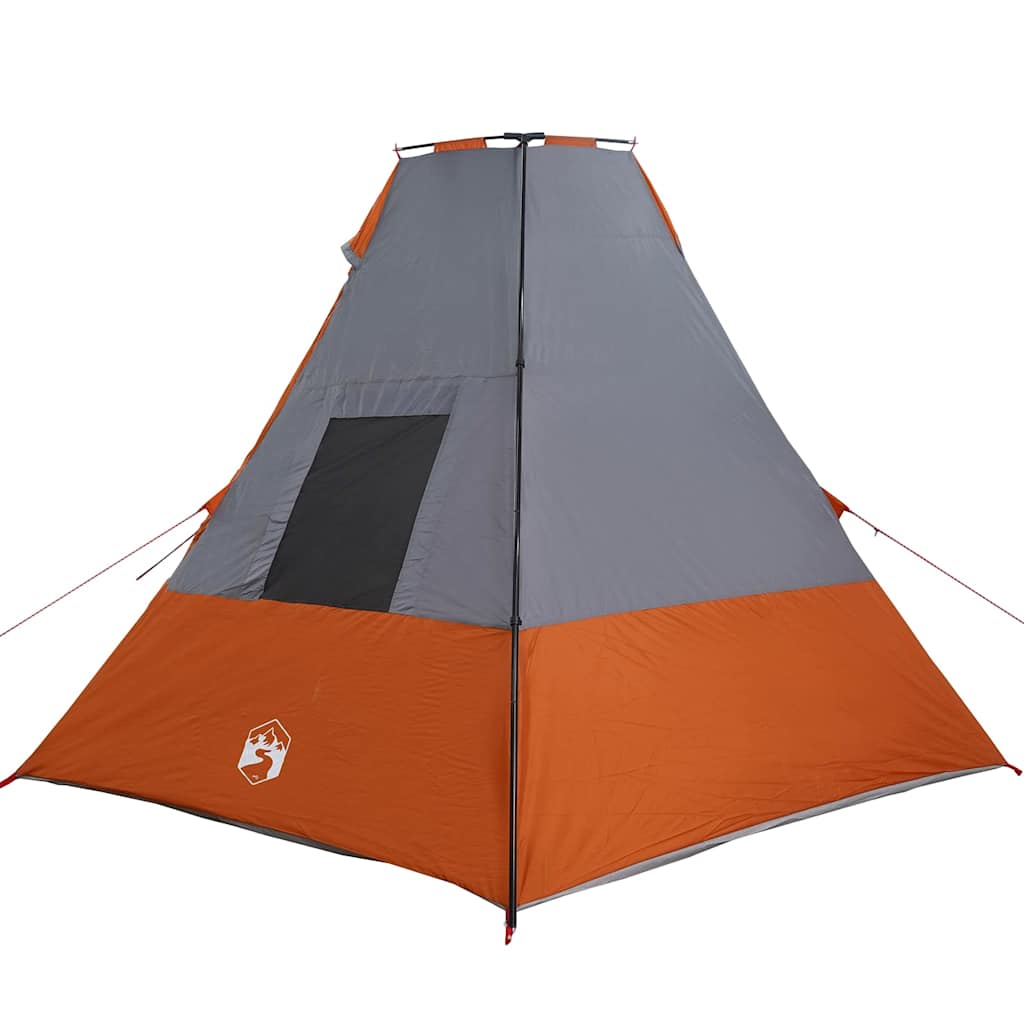 Telt Grå og oransje og svart 383 x 338 x 217 cm Polyester