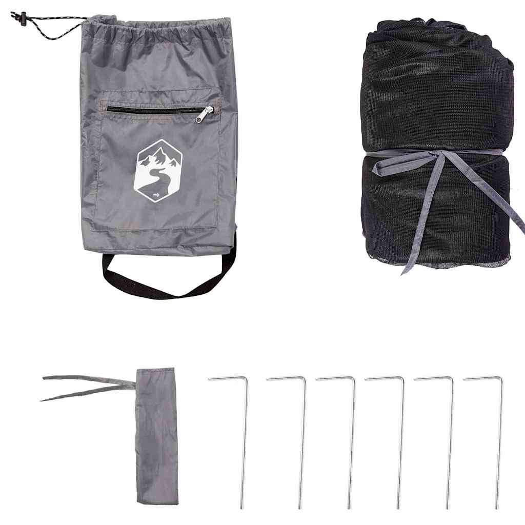 Mesh innertelt Grå 303 x 303 cm 185T Polyester med PU belegg