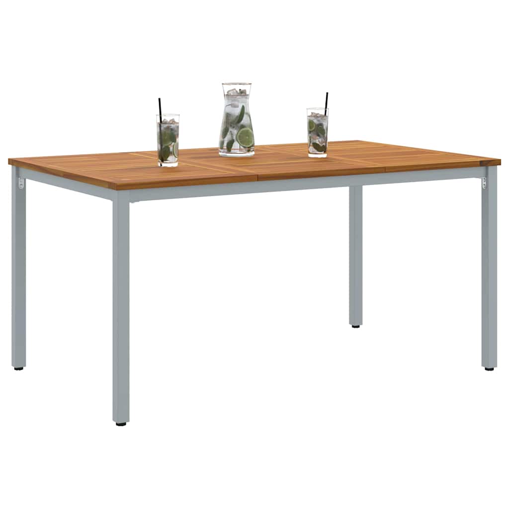 Utendørsbord Naturlig og grå 150 x 90 x 75 cm heltre akasie