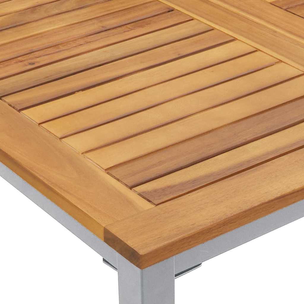 Utendørsbord Naturlig og grå 180 x 90 x 75 cm heltre akasie
