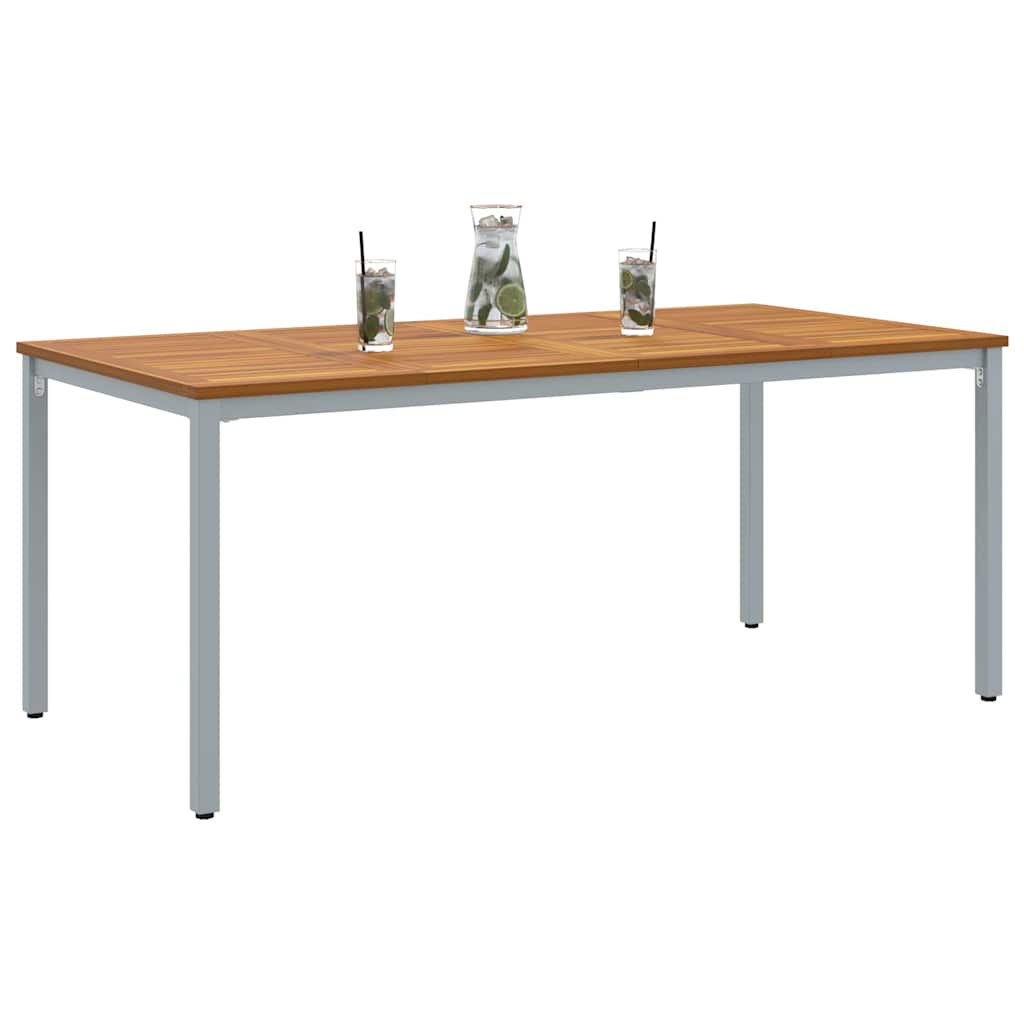 Utendørsbord Naturlig og grå 180 x 90 x 75 cm heltre akasie
