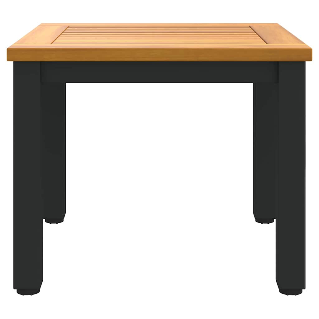 Utendørsbord Naturlig og svart 45 x 45 x 38 cm heltre akasie