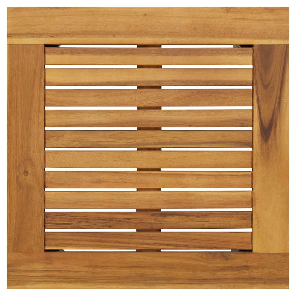 Utendørsbord Naturlig og svart 45 x 45 x 38 cm heltre akasie