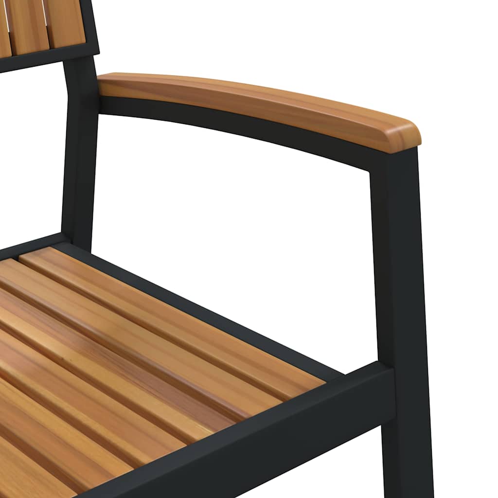 Hage Stol 4 pcs Brun 56 x 57 x 87cm Massivt akasietre