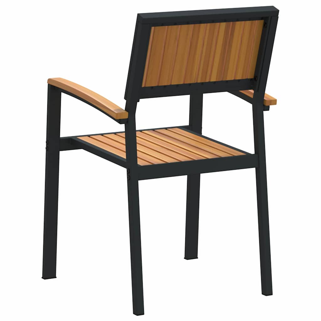 Hage Stol 4 pcs Brun 56 x 57 x 87cm Massivt akasietre