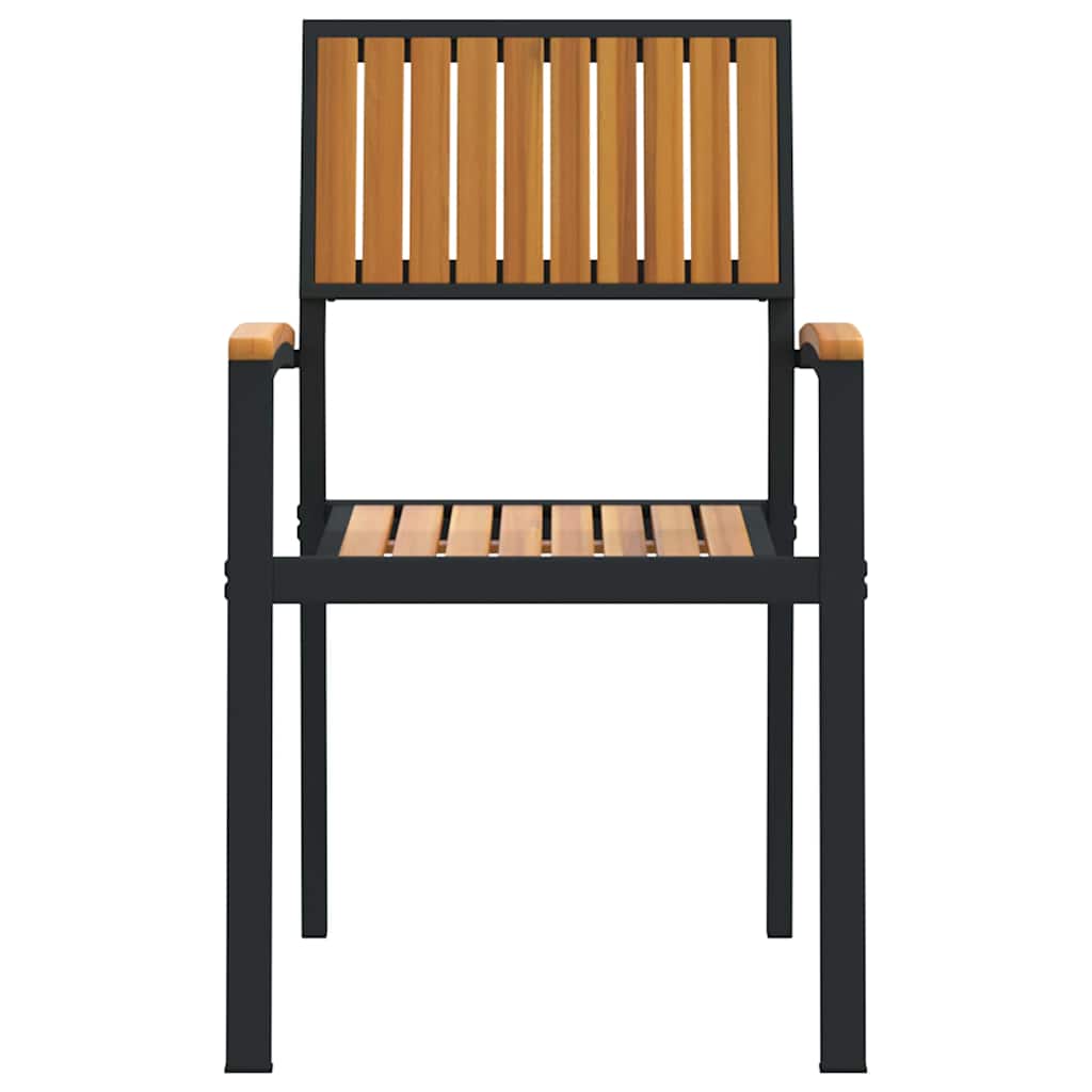 Hage Stol 4 pcs Brun 56 x 57 x 87cm Massivt akasietre
