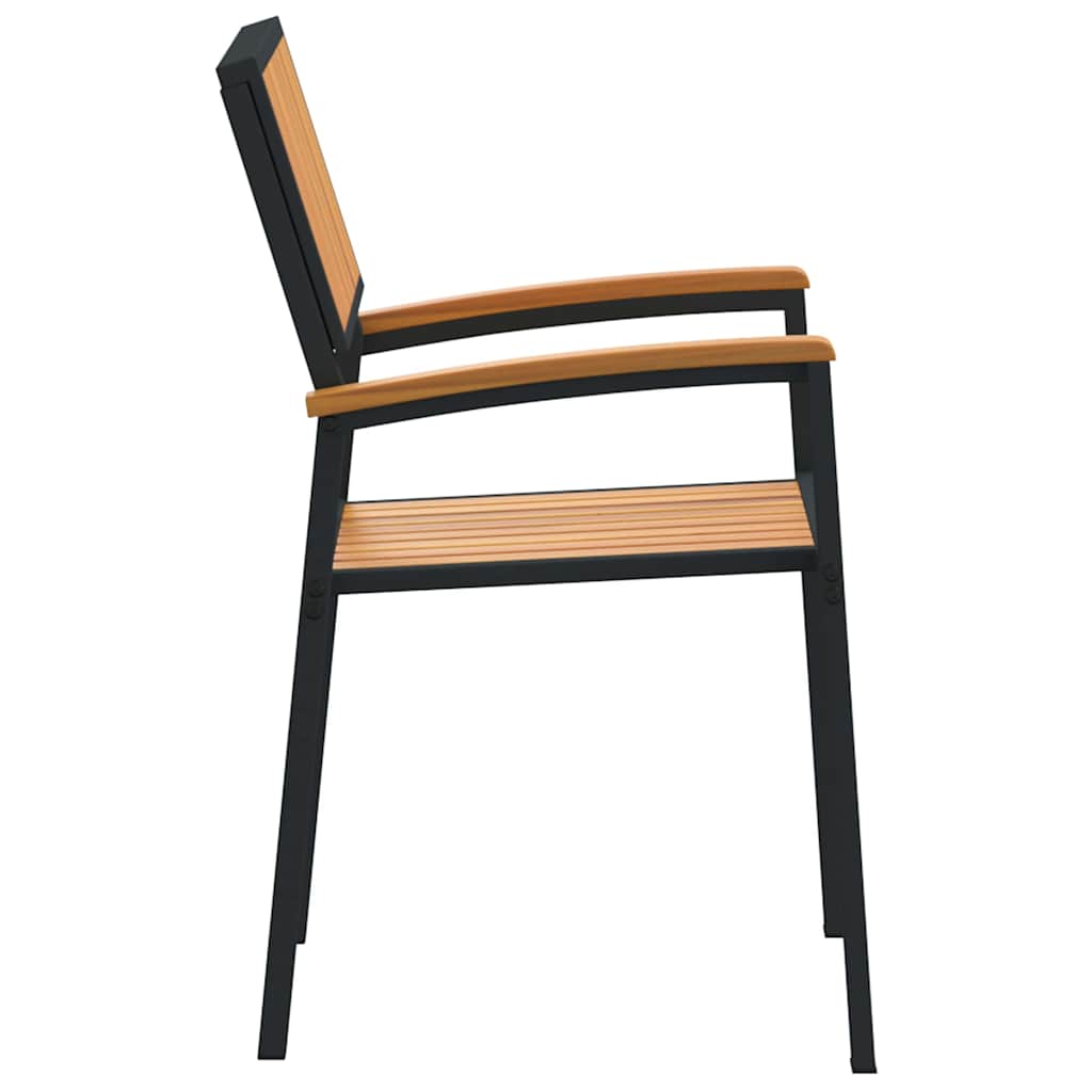 Hage Stol 4 pcs Brun 56 x 57 x 87cm Massivt akasietre